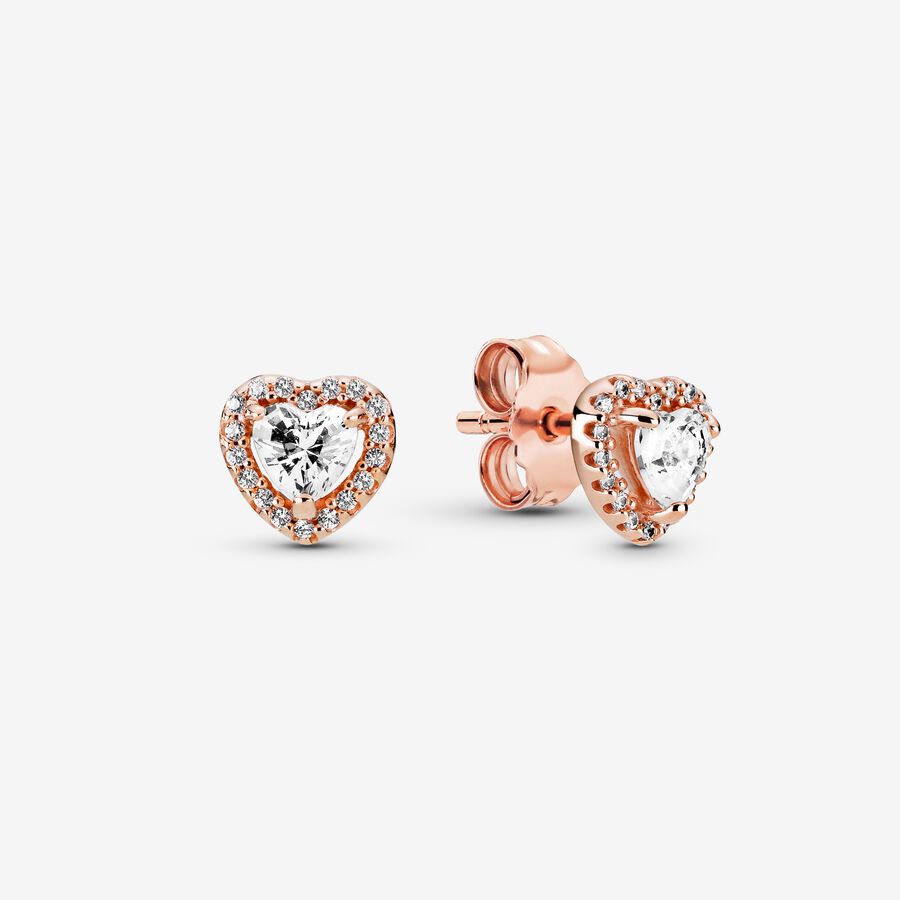 Collier Et Boucles D'oreilles Ensembles Pandora Happily Ever After Rose Doré | 7581-ROFQK