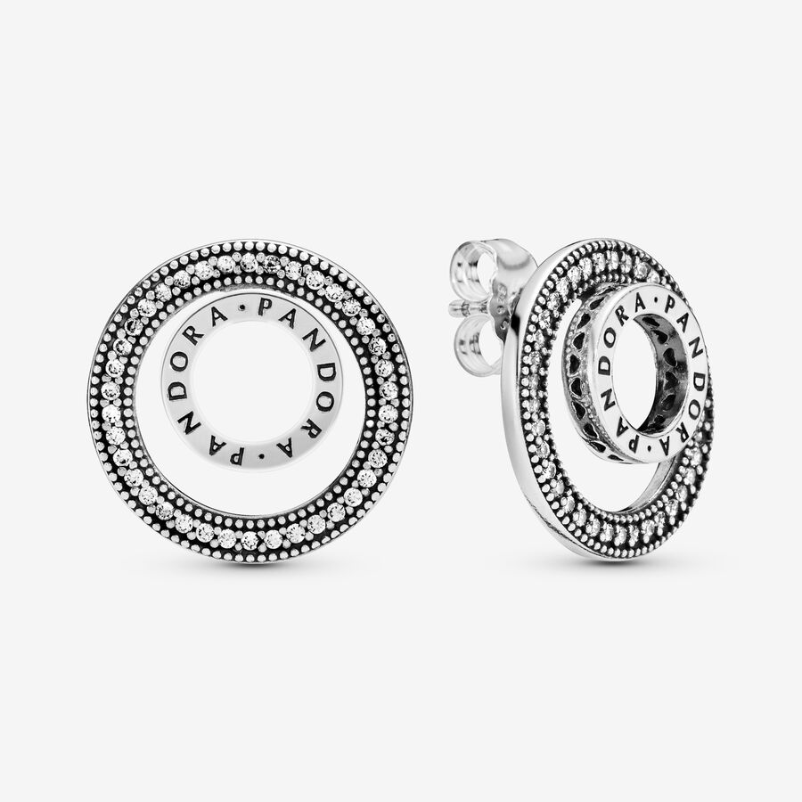 Collier Et Boucles D'oreilles Ensembles Pandora Logo Circle Multicolore | 8250-DWKSF