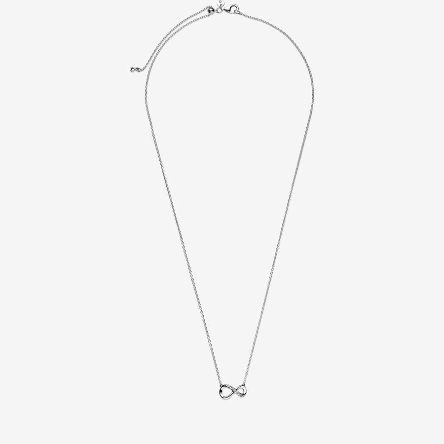 Collier Et Boucles D'oreilles Ensembles Pandora Infinite Love Argent | 8612-QBLOJ