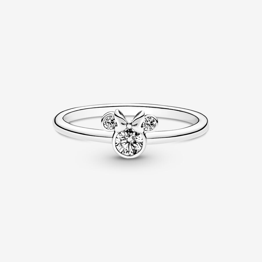 Déclaration Pandora Disney Minnie Mouse Sparkling Head Argent | 1548-CDLAG