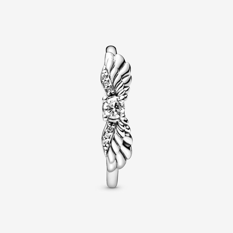 Déclaration Pandora Sparkling Angel Wings Argent | 2358-QNLBK