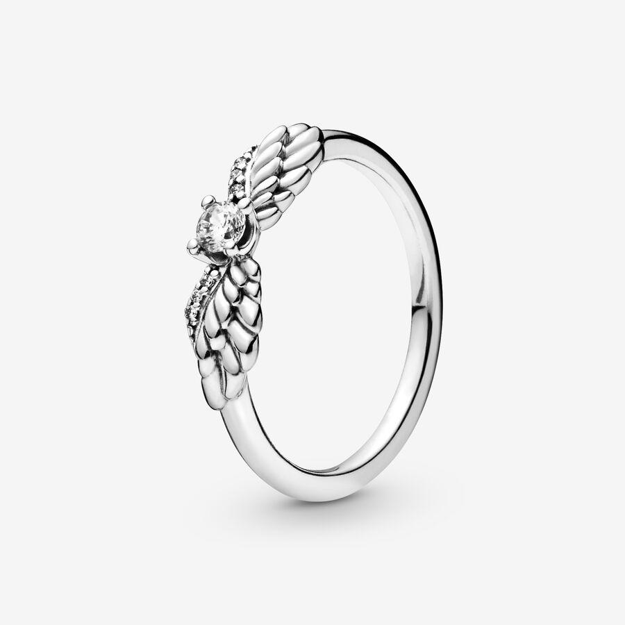 Déclaration Pandora Sparkling Angel Wings Argent | 2358-QNLBK