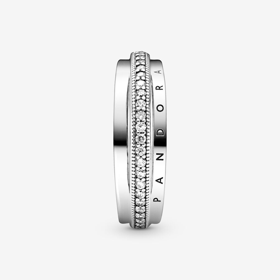 Déclaration Pandora Triple Pave Argent | 3028-SUELG