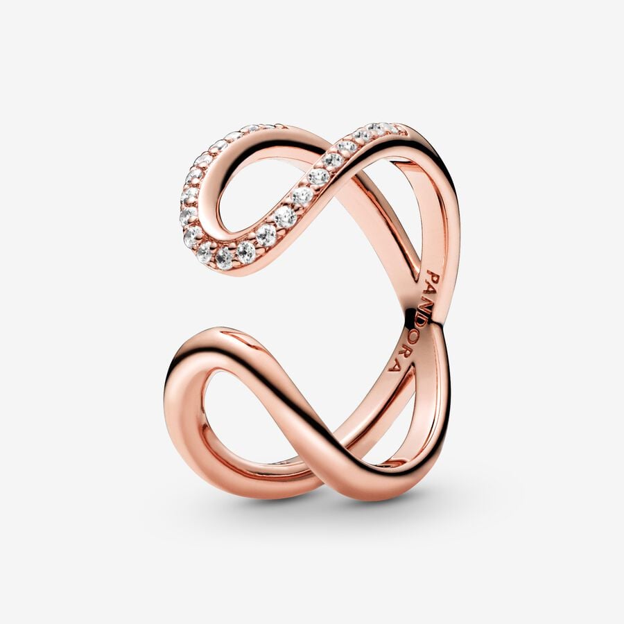 Déclaration Pandora Wrapped Open Infinity Rose Doré | 9784-SPVON