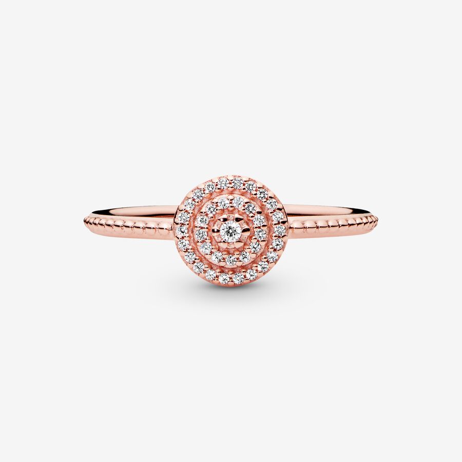 Déclaration Pandora Élégant Sparkle Rose Doré | 8239-FOQVK