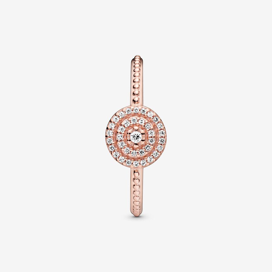 Déclaration Pandora Élégant Sparkle Rose Doré | 8239-FOQVK