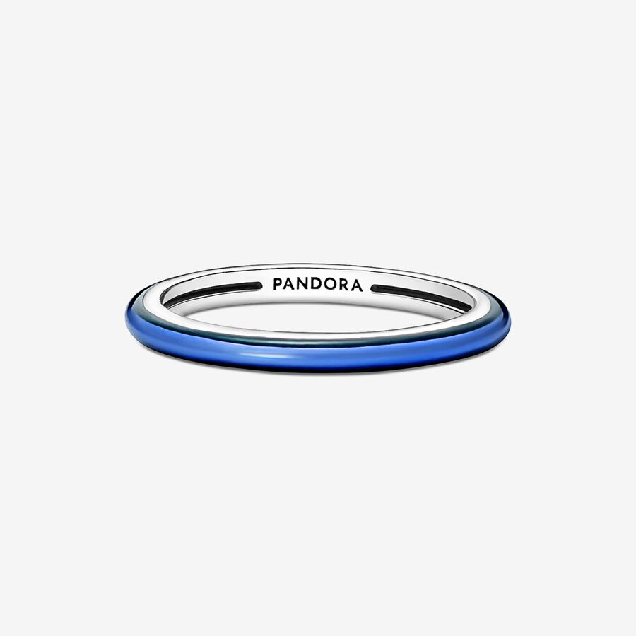 Empilable Pandora ME Electric Blue Argent | 9453-IHUQR