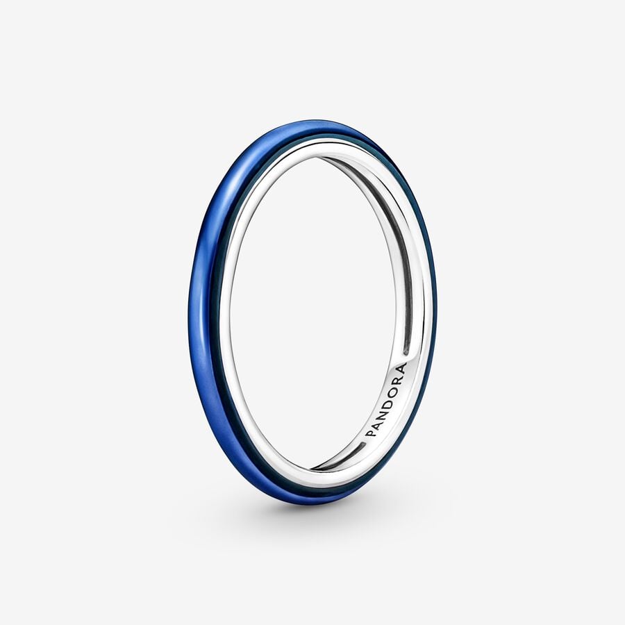 Empilable Pandora ME Electric Blue Argent | 9453-IHUQR