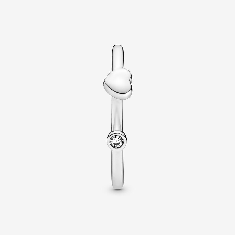 Empilable Pandora Polished Open Argent | 4059-QALFR