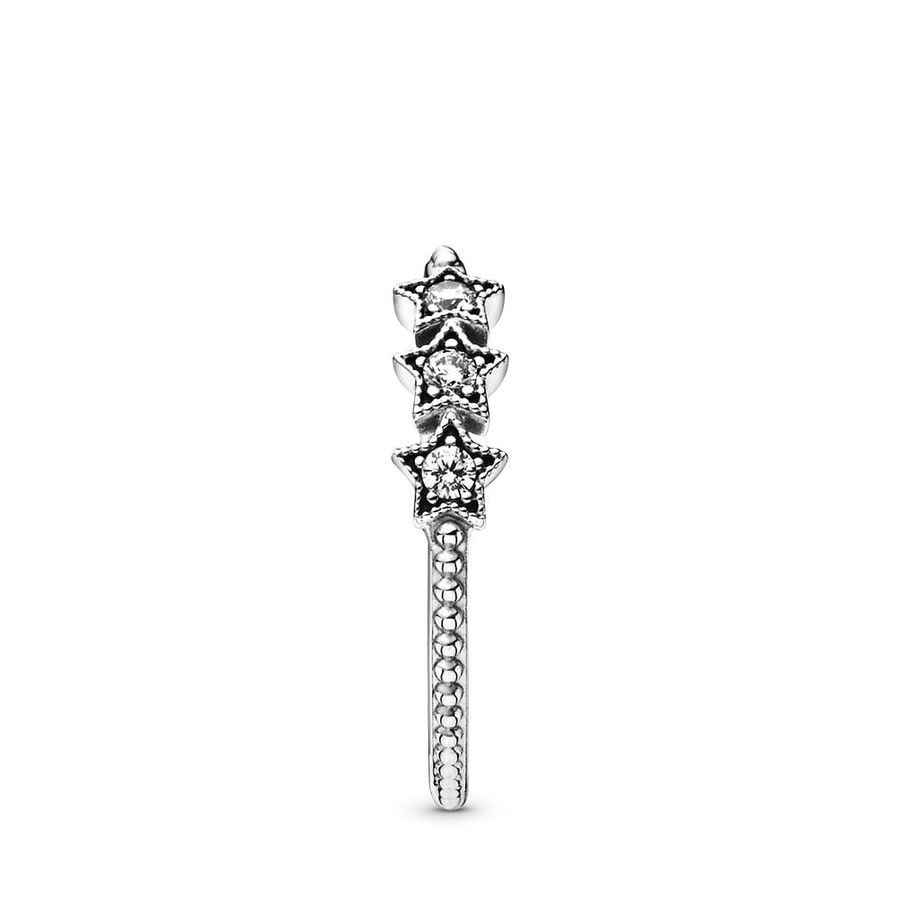 Ensembles De Bagues Pandora Celestial Moon & Stars Argent | 9027-YDBAI