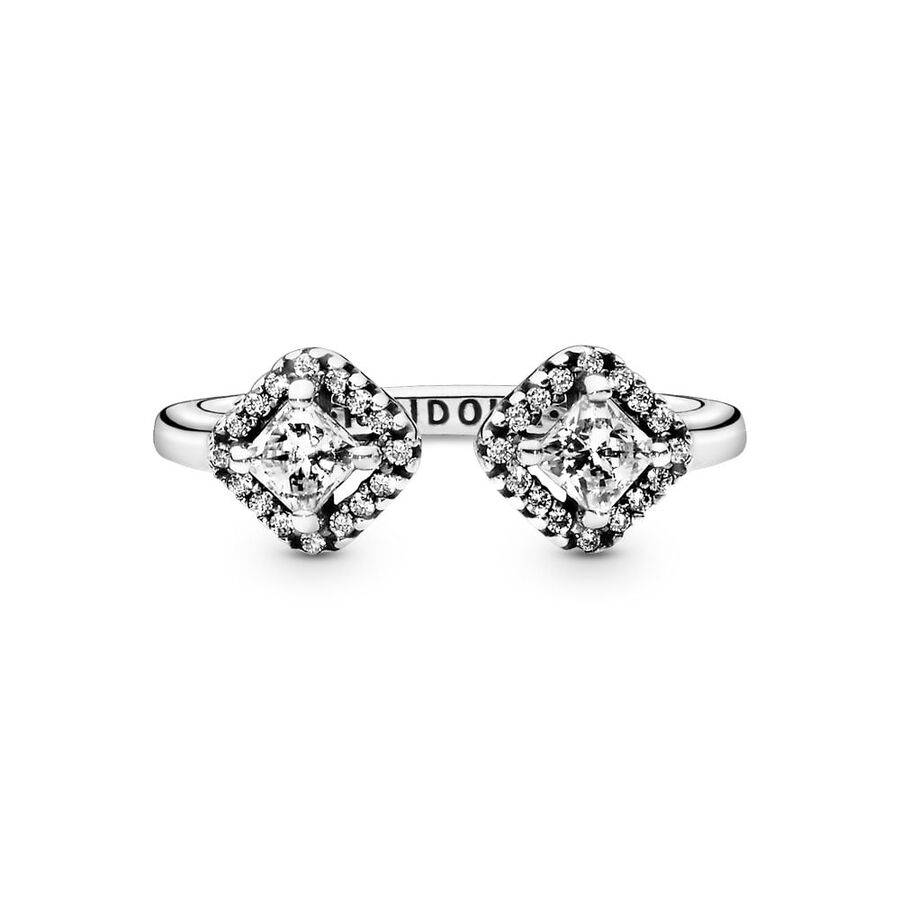 Ensembles De Bagues Pandora Classiche Sparkling Crown Wishbone Open Multicolore | 2459-NSRFA