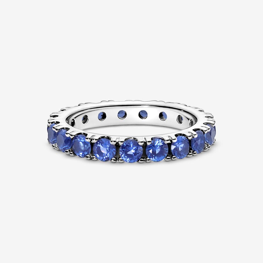 Ensembles De Bagues Pandora Shimmering Blue Multicolore | 7692-ZGDLS