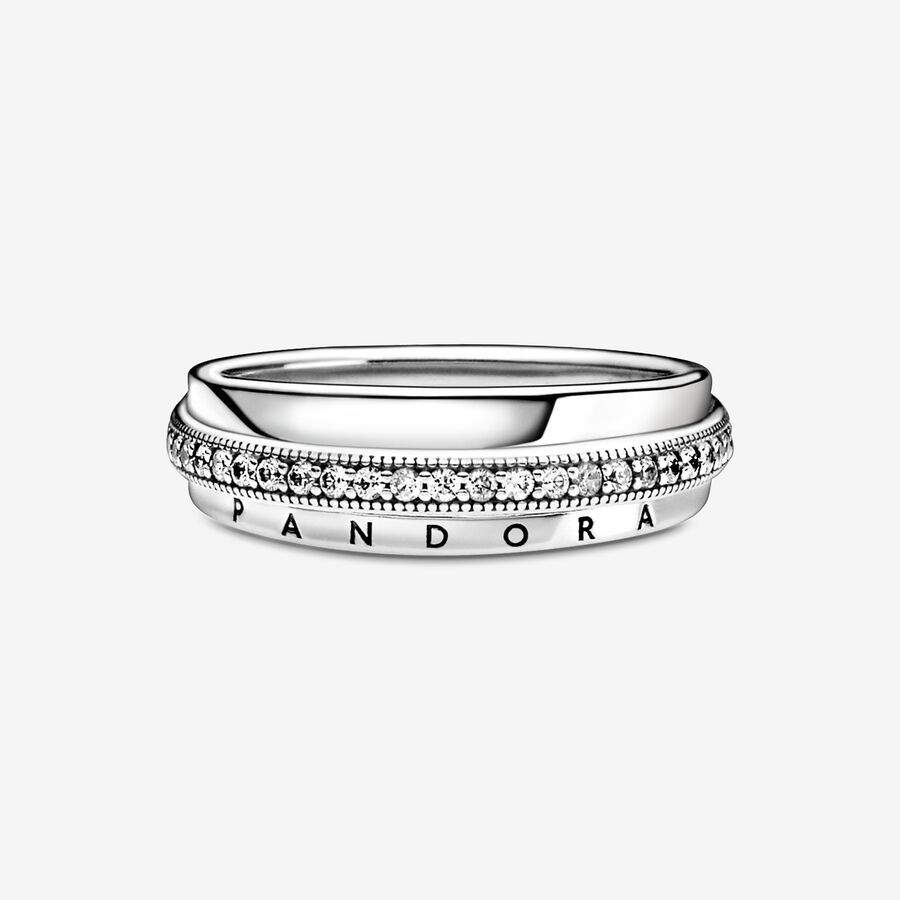 Ensembles De Bagues Pandora Signature Classiche Argent | 2560-SWEFZ