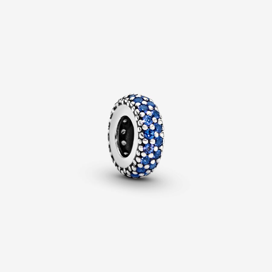 Entretoise Pandora Blue Sparkle Argent | 3216-UKNGF