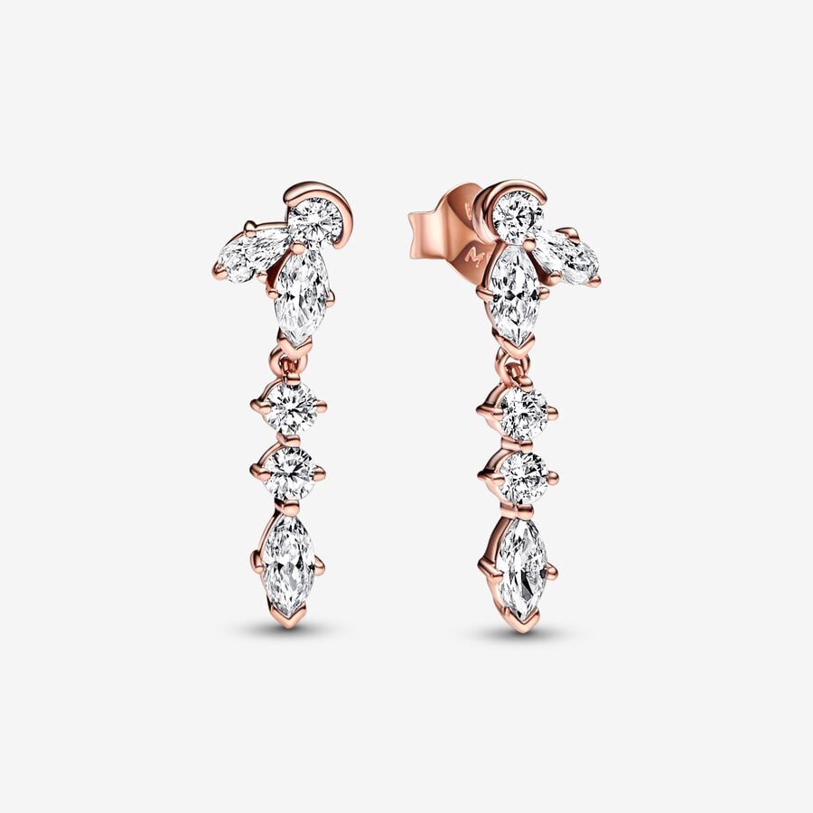 Goutte Pandora Sparkling Herbarium Cluster Rose Doré | 9410-QCGUN