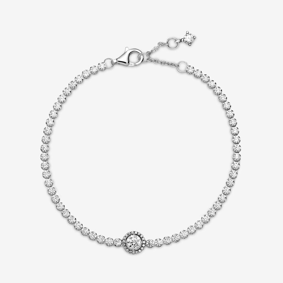 Non-Charms Pandora Sparkling Tennis Argent | 0216-TAZPN