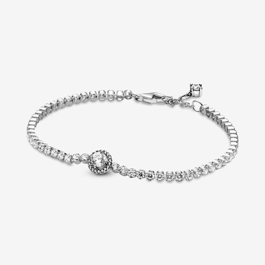 Non-Charms Pandora Sparkling Tennis Argent | 0216-TAZPN