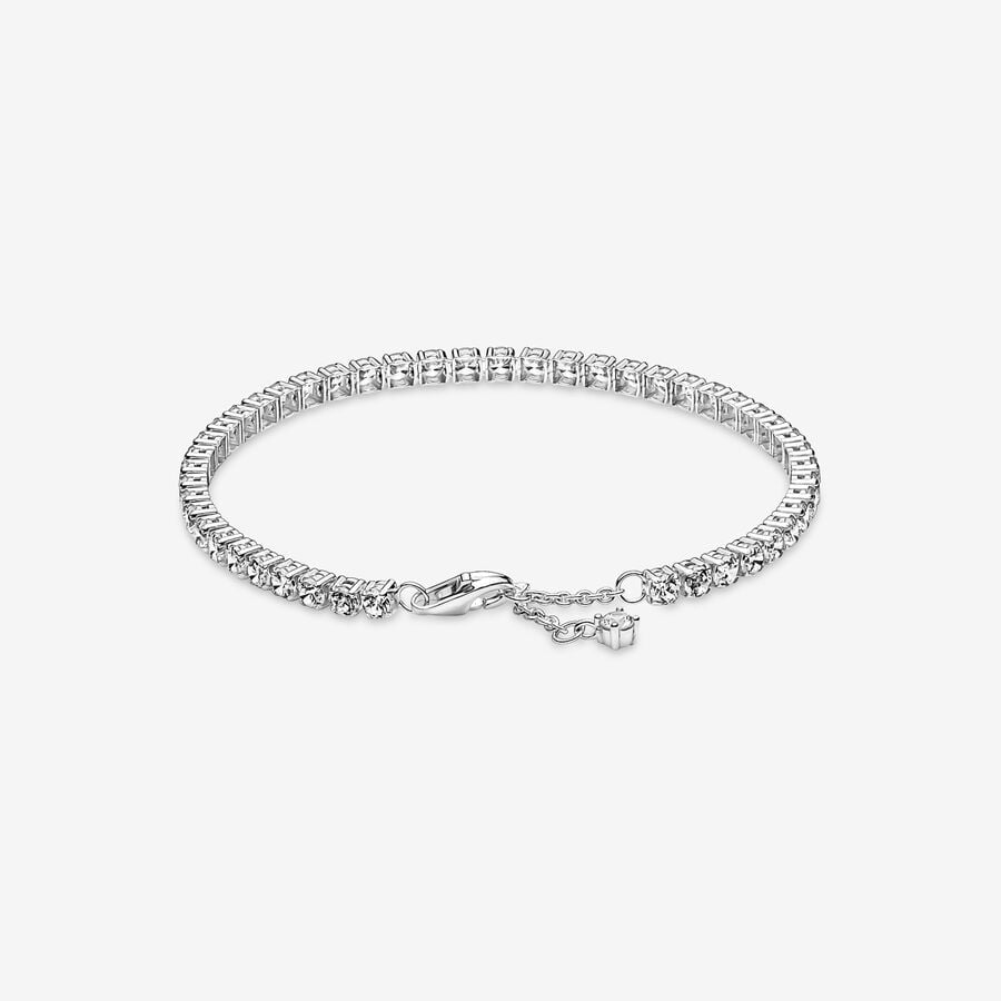 Non-Charms Pandora Sparkling Tennis Argent | 3487-RHAWJ