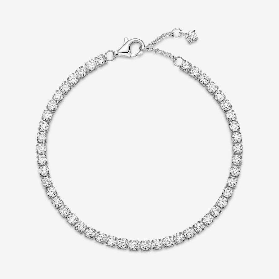 Non-Charms Pandora Sparkling Tennis Argent | 3487-RHAWJ