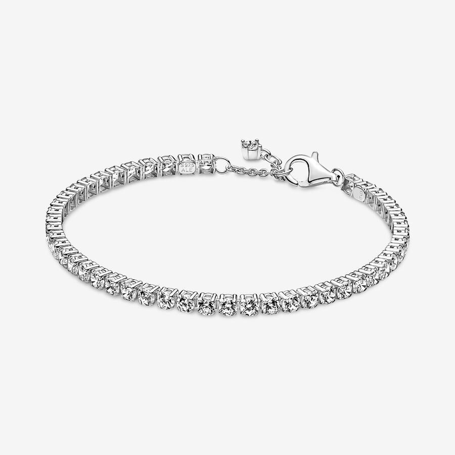 Non-Charms Pandora Sparkling Tennis Argent | 3487-RHAWJ