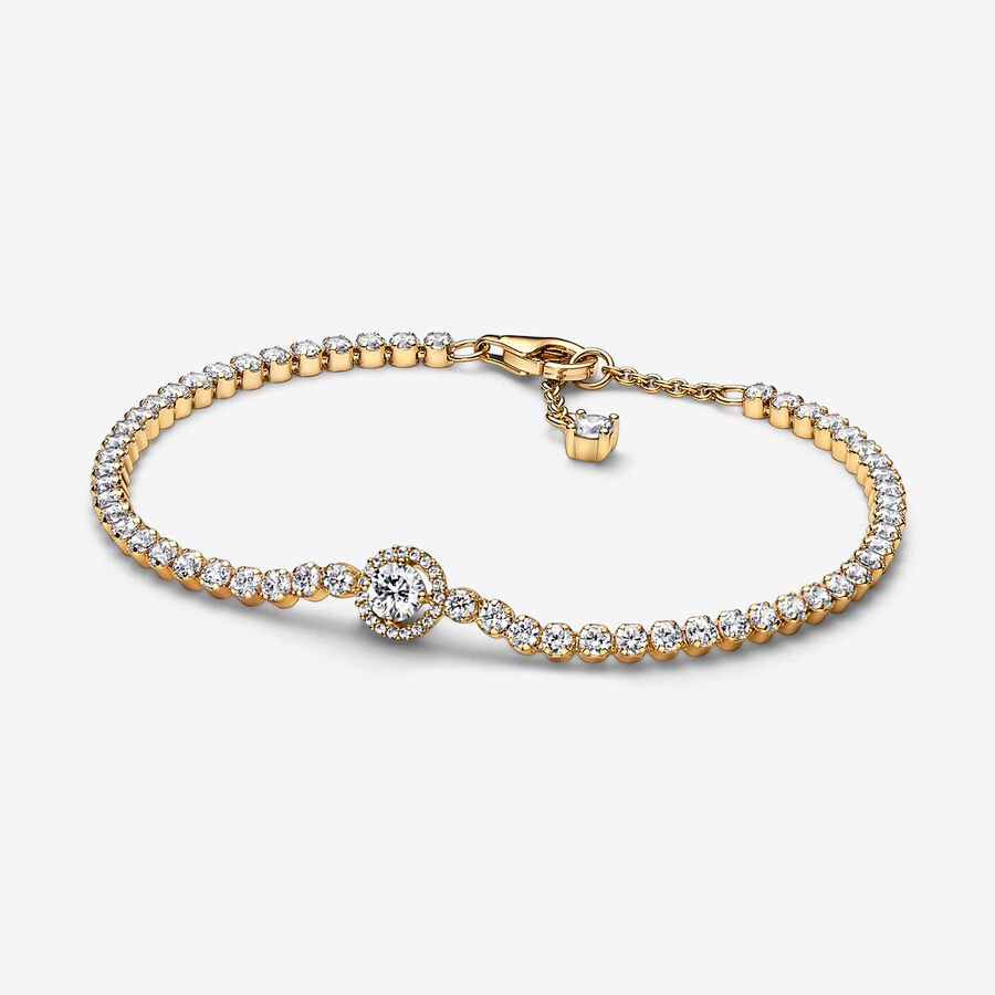 Non-Charms Pandora Sparkling Tennis Doré | 7598-PTUCF