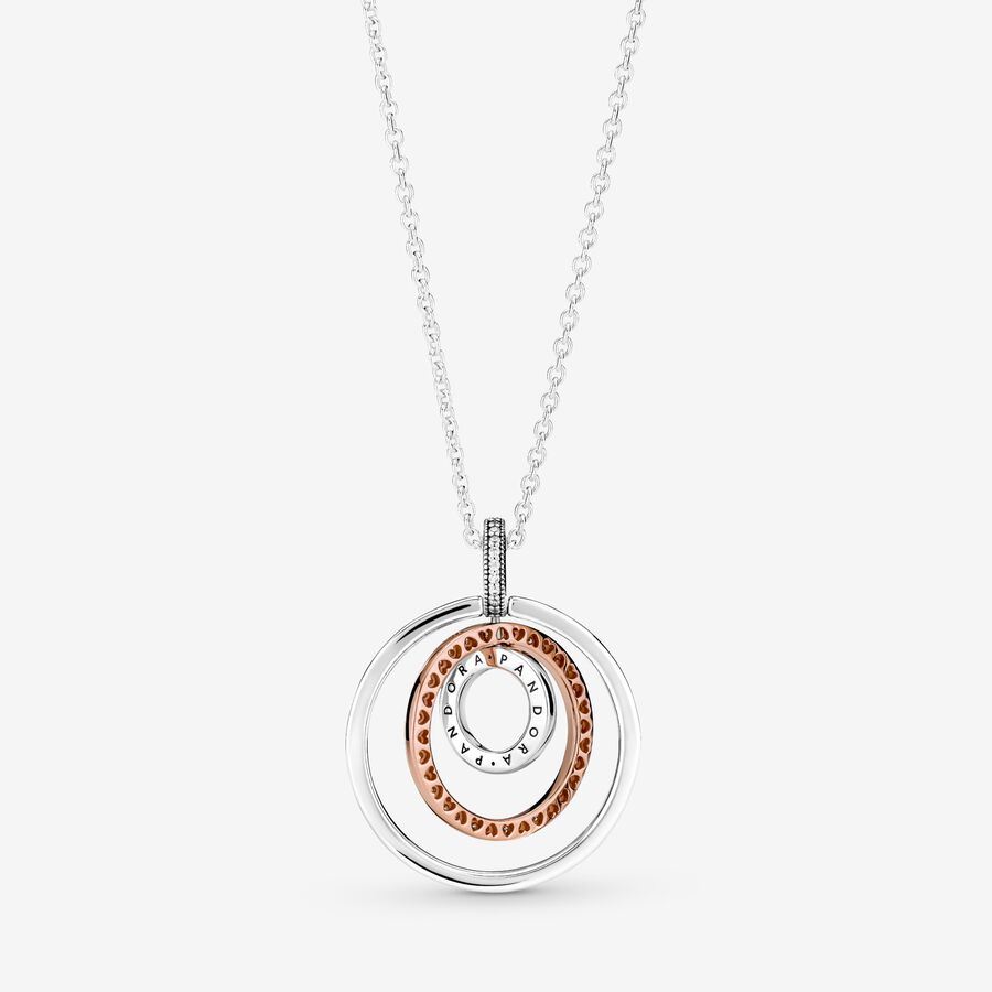 Pendentifs Pandora Circles & Two-tone | 7961-ZJHGP