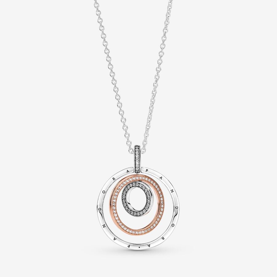 Pendentifs Pandora Circles & Two-tone | 7961-ZJHGP