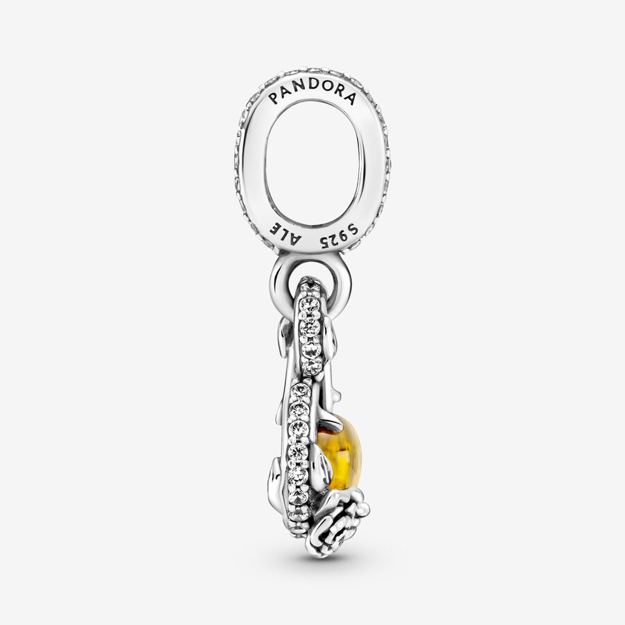 Pendentifs Pandora Disney Belle Infinity & Flower Argent | 7695-UEIAP