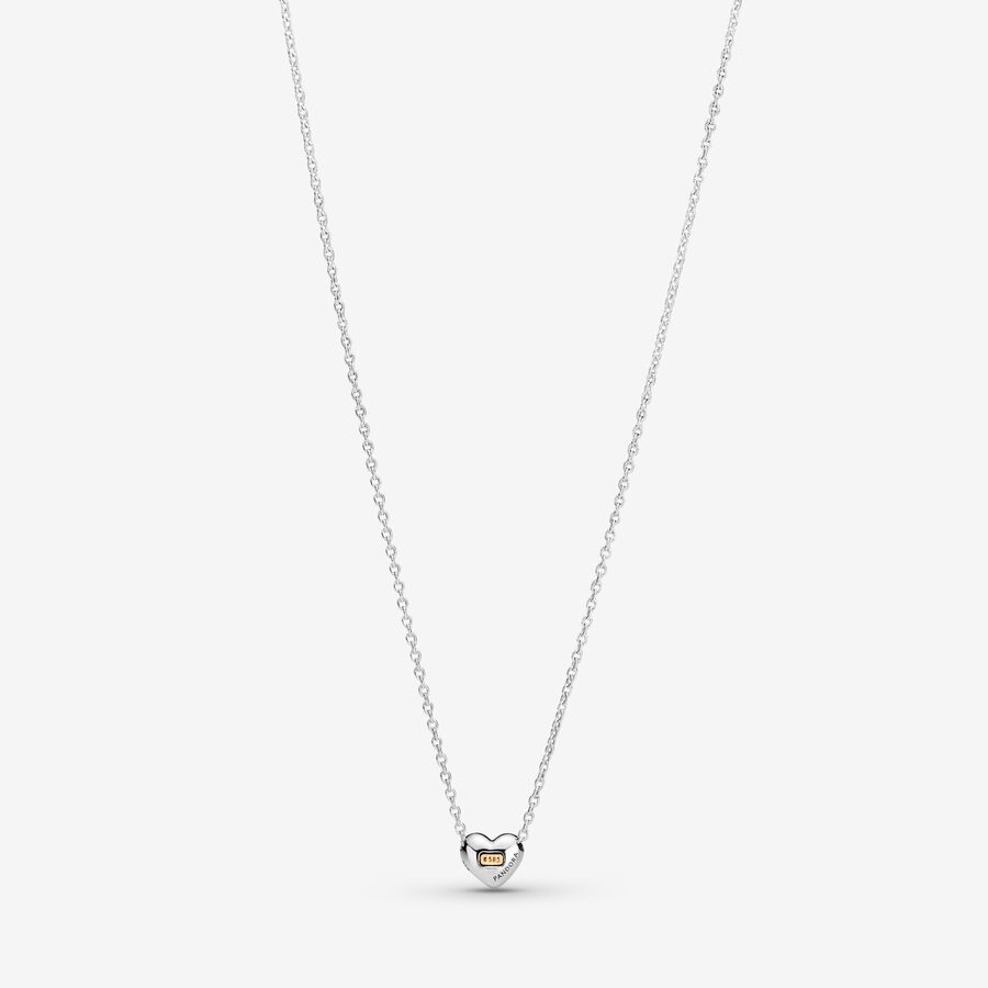 Pendentifs Pandora Domed Golden Collier Two-tone | 8796-FYRKS