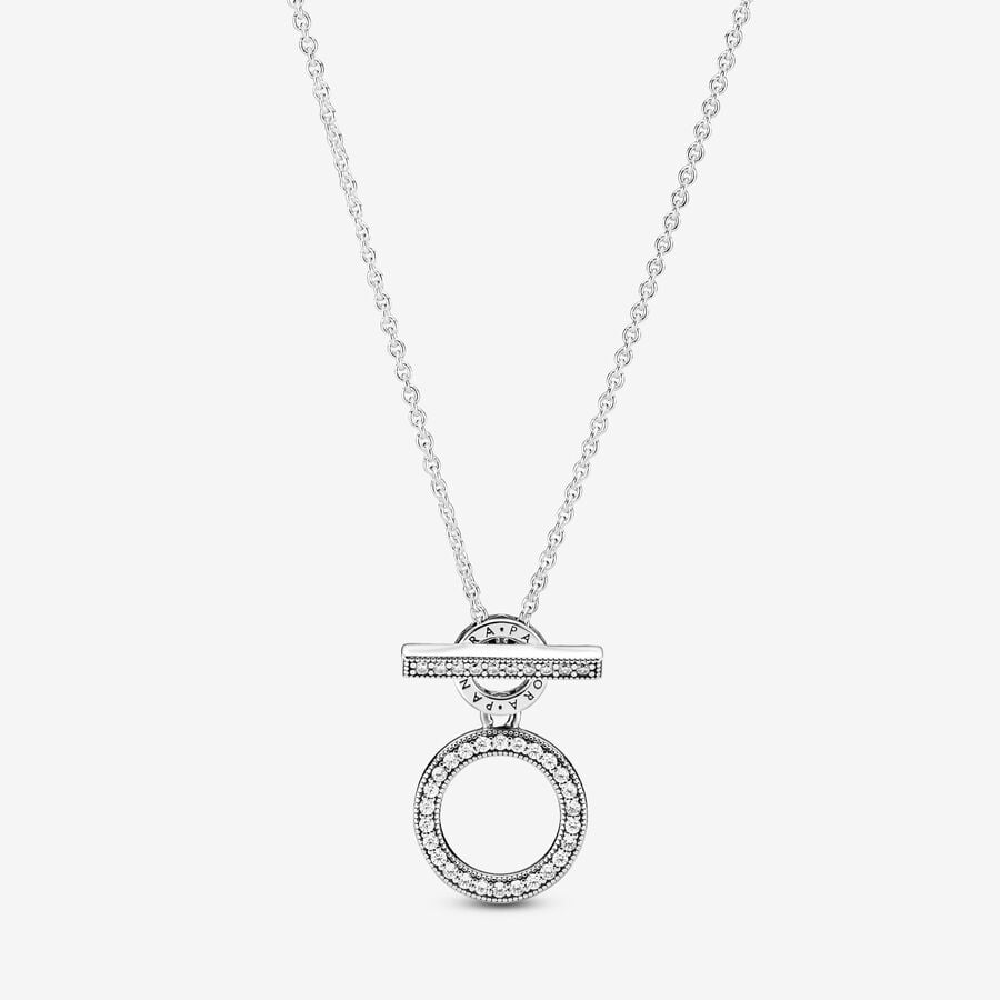 Pendentifs Pandora Double T-Bar Argent | 7459-PLSQY