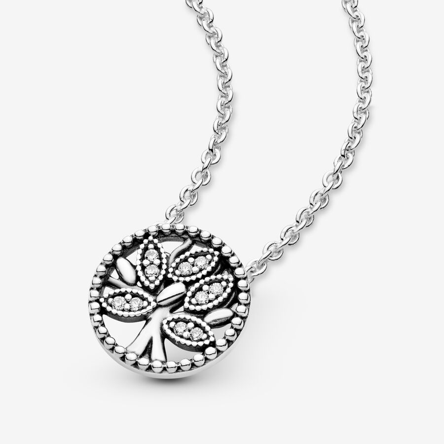 Pendentifs Pandora Family Tree Argent | 8316-RWIAN