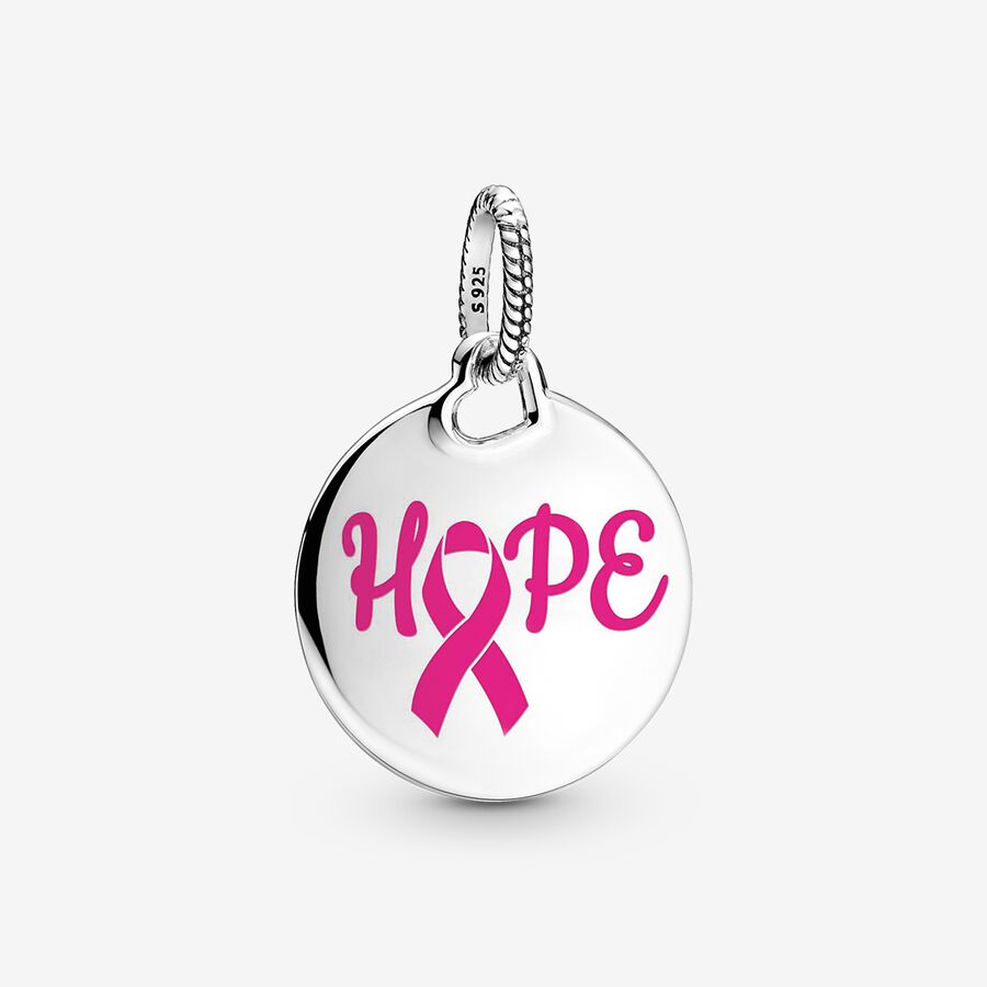 Pendentifs Pandora Hope Pink Ribbon Multicolore | 2640-MOPKN