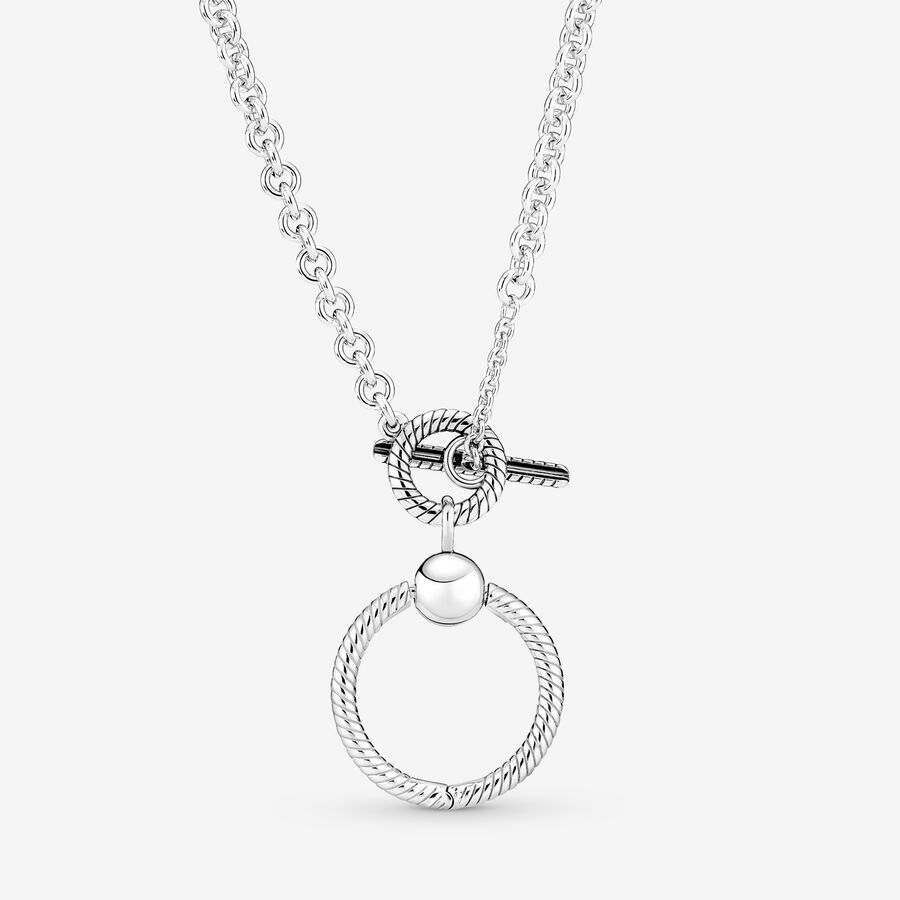 Pendentifs Pandora Moments O T-bar Argent | 5349-HPFEB