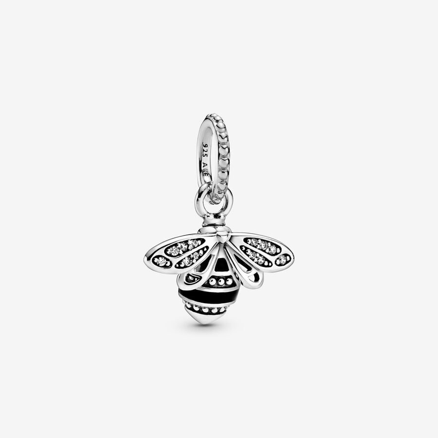 Pendentifs Pandora Sparkling Queen Bee Argent | 1680-IYFTO