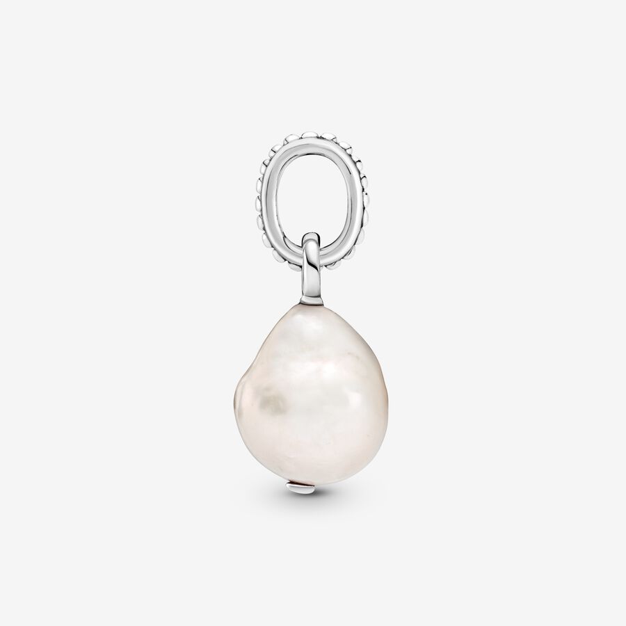 Pendentifs Pandora Treated Freshwater Cultured Baroque Pearl Argent | 4185-GJZFR