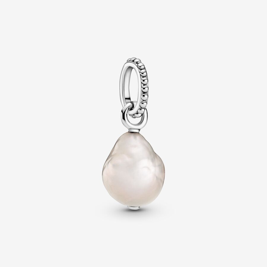 Pendentifs Pandora Treated Freshwater Cultured Baroque Pearl Argent | 4185-GJZFR