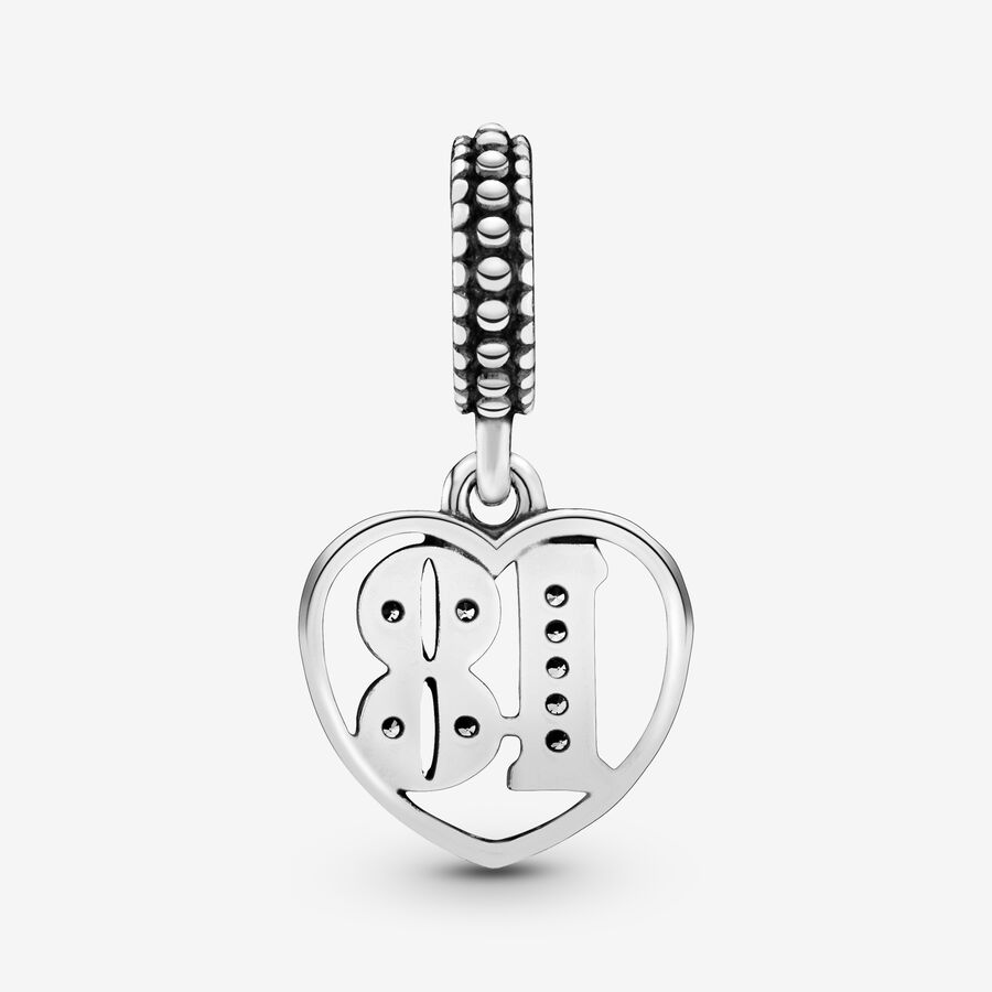 Pendre Pandora 18th Celebration Argent | 9728-UYEXM