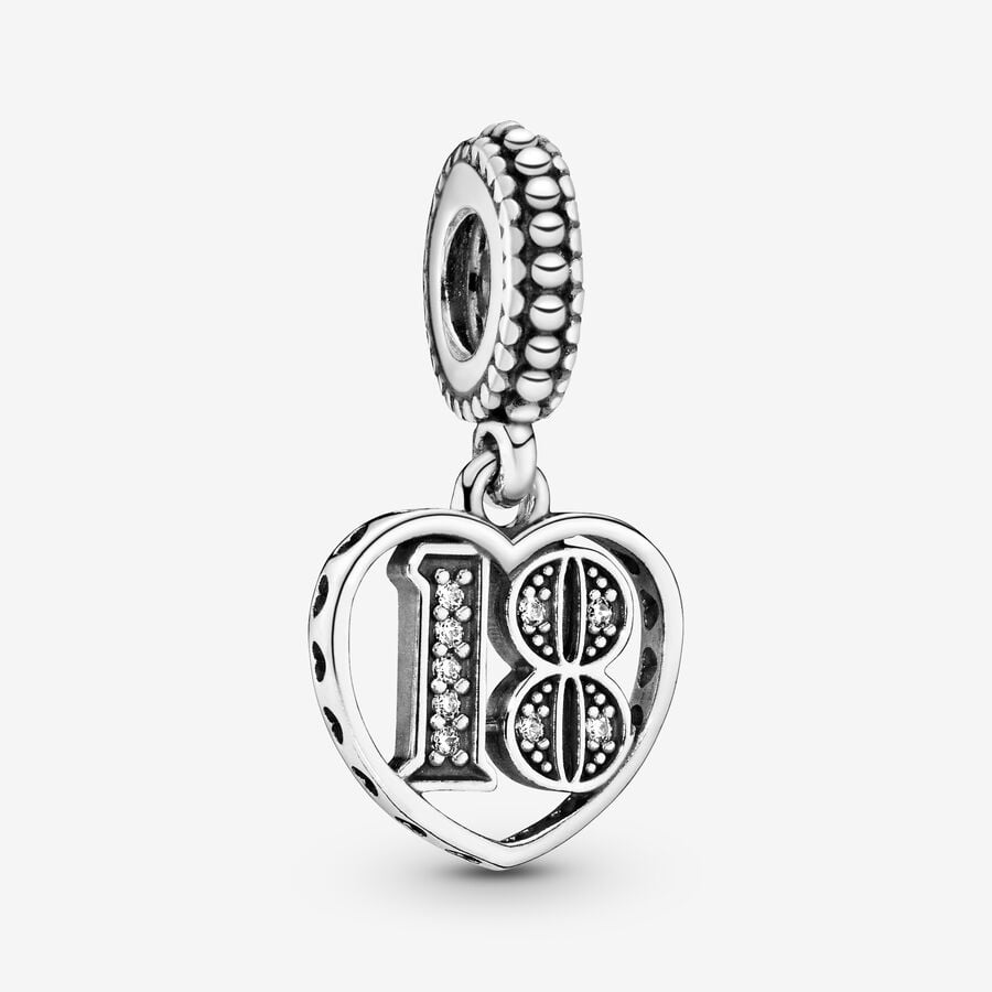 Pendre Pandora 18th Celebration Argent | 9728-UYEXM