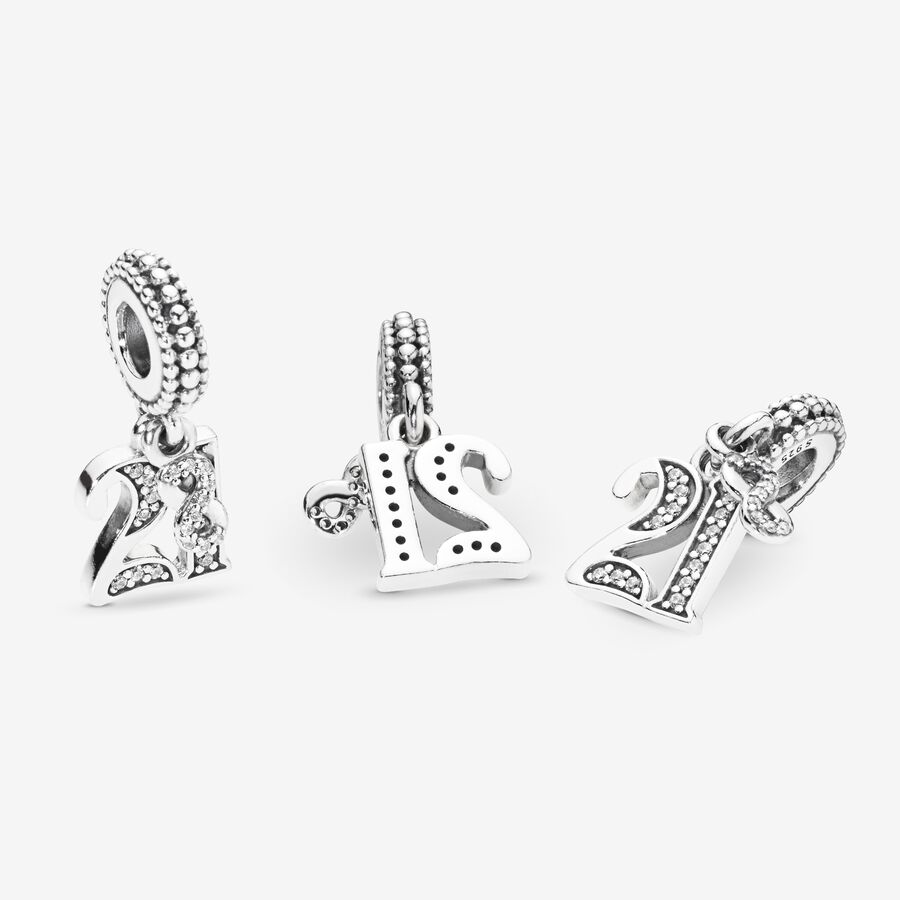 Pendre Pandora 21st Celebration Argent | 4705-BIZJW