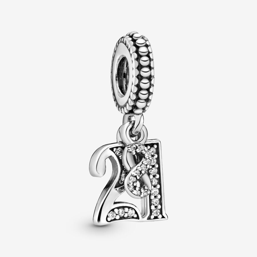 Pendre Pandora 21st Celebration Argent | 4705-BIZJW