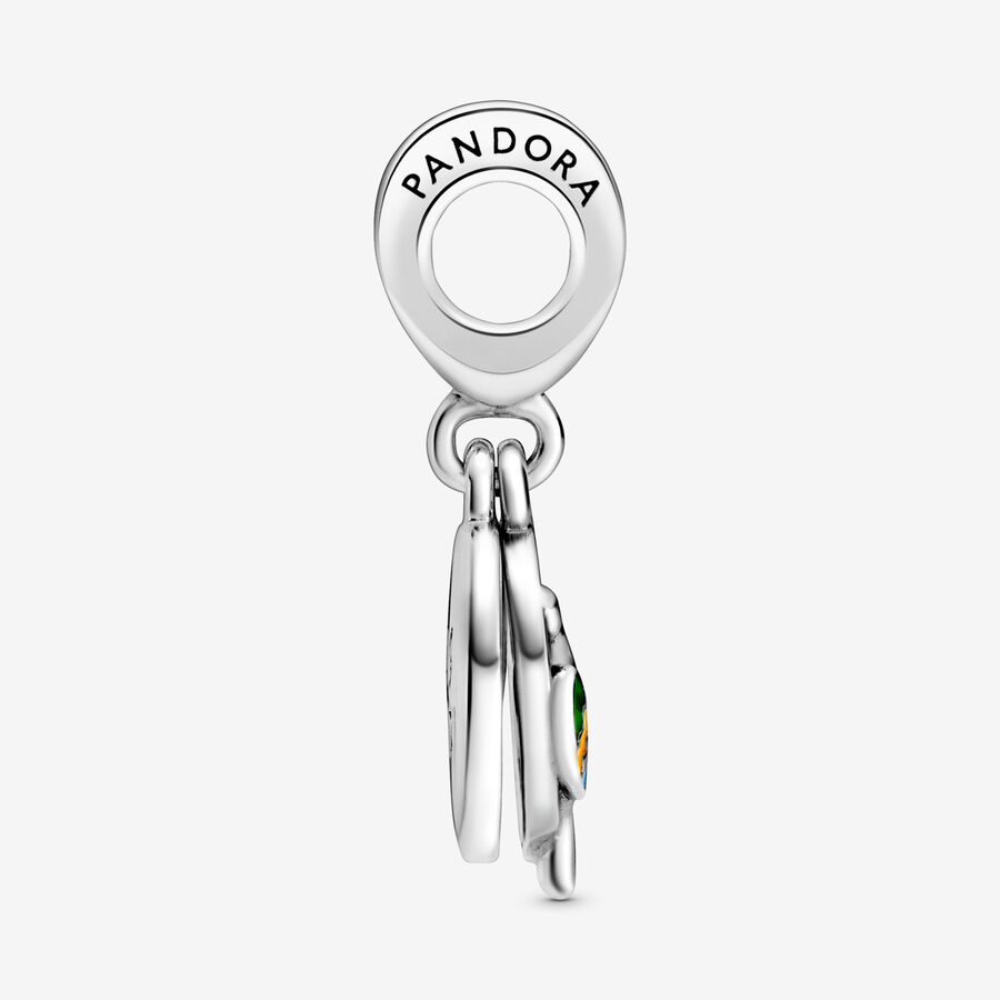 Pendre Pandora Brazil Beach & Parrot Argent | 4635-WASJN