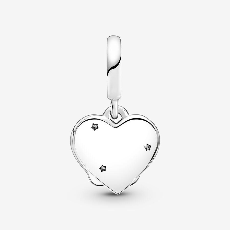 Pendre Pandora Cats & Hearts Argent | 8630-HQJGK