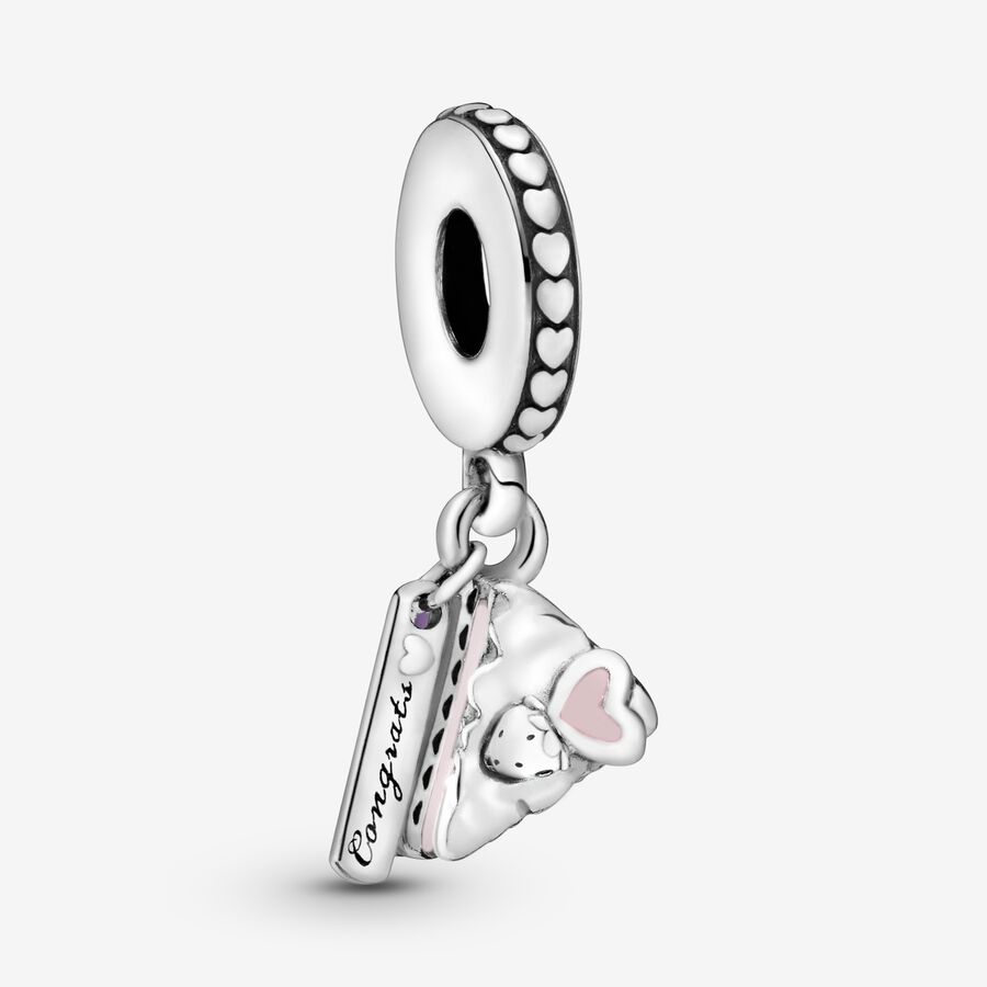 Pendre Pandora Celebration Cake Argent | 6714-PZJRU