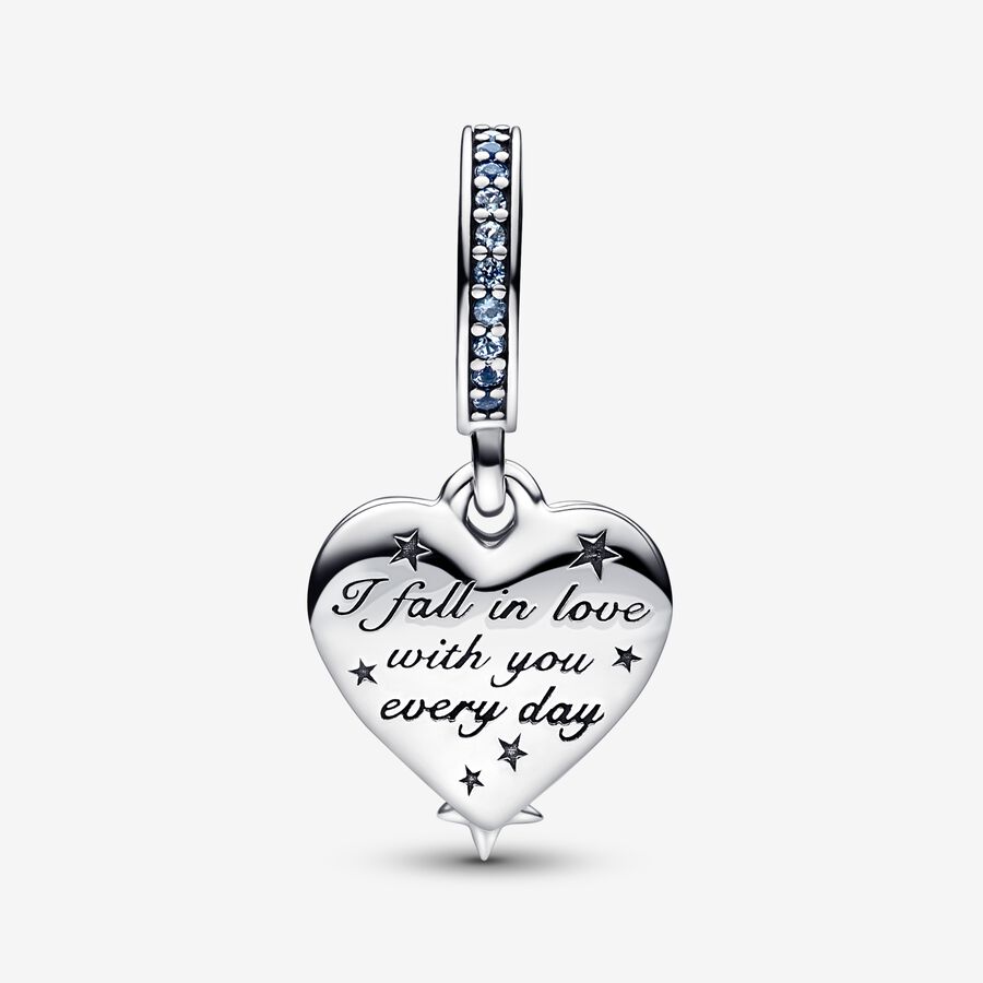 Pendre Pandora Celestial Shooting Star Double Argent | 8546-AFXHU