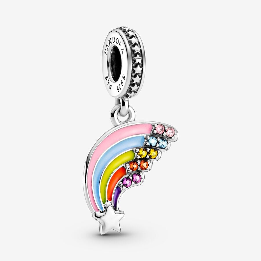 Pendre Pandora Colourful Rainbow Argent | 0213-FEUZQ