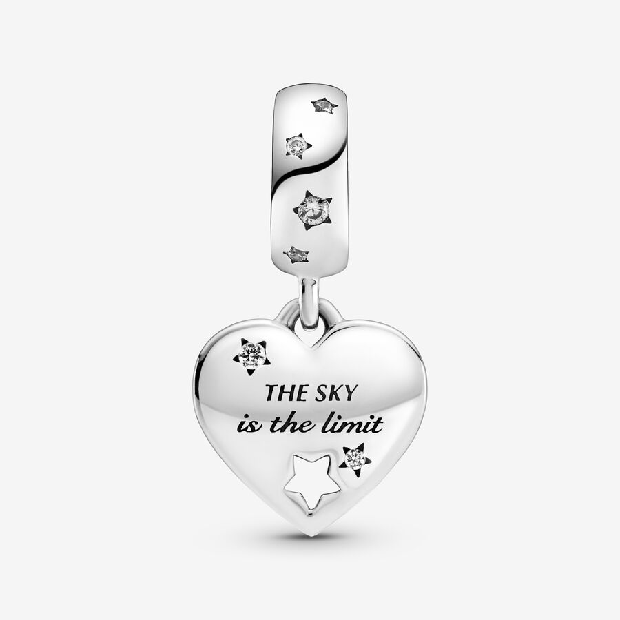 Pendre Pandora Congratulations & Stars Argent | 5074-LBTHV