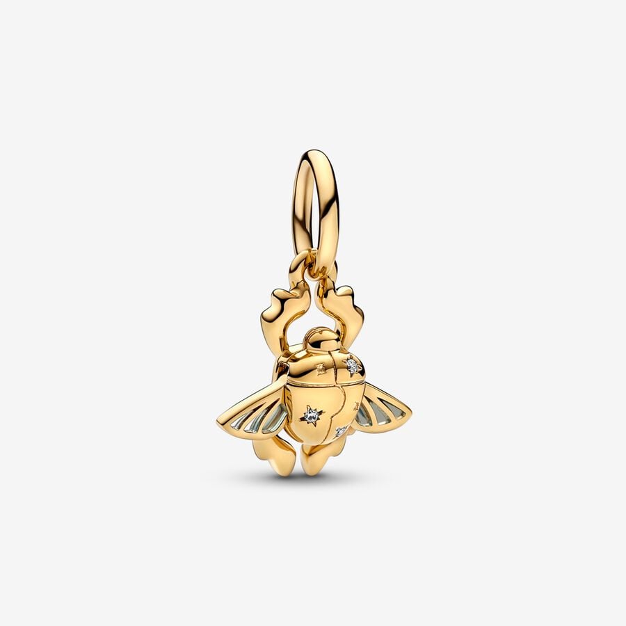 Pendre Pandora Disney Aladdin Scarab Beetle Doré | 8460-JRCFX