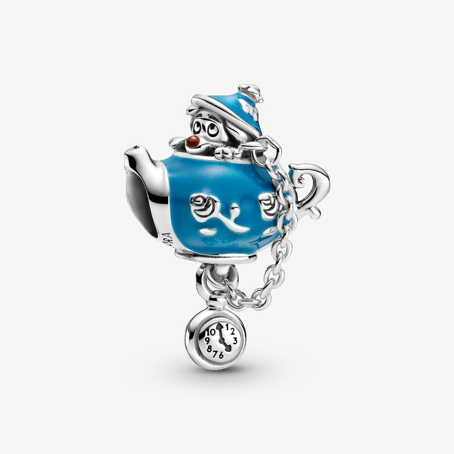 Pendre Pandora Disney Alice in Wonderland Unbirthday Party Teapot Argent | 3721-IQFNL