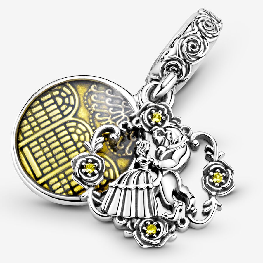 Pendre Pandora Disney Beauty the Beast Dancing Argent | 6930-TQXUO