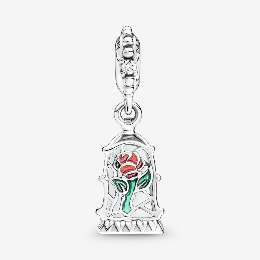 Pendre Pandora Disney Beauty the Beast Enchanted Argent | 1806-VLMFE